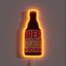 Charger l&#39;image dans la galerie, Fun Neon Bar Sign: Cold Beer Is Cooking in Color