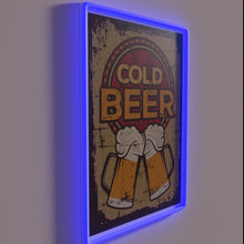 Charger l&#39;image dans la galerie, Neon cold beer sign for bars and home decor enthusiasts
