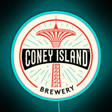 Charger l&#39;image dans la galerie, Coney Island Brewery RGB neon sign lightblue 