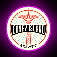Charger l&#39;image dans la galerie, Coney Island Brewery RGB neon sign  pink
