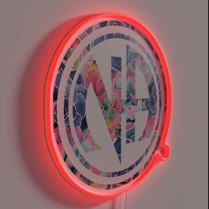 Recovery Support Sign with Vibrant Neon NA and AA Colors.