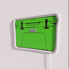 Charger l&#39;image dans la galerie, Neon cooler canopy decor with vibrant green rgb glow