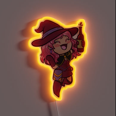 Personalized Neon Sign with Customizable RGB Color Options and Messages.
