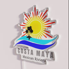 Charger l&#39;image dans la galerie, Vibrant LED RGB neon wall decor for tropical Costa Maya