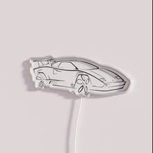 Charger l&#39;image dans la galerie, Customizable COUNTACH RGB neon wall sign with modern LED lighting
