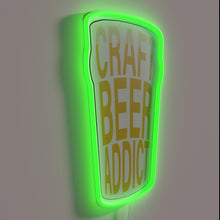 Charger l&#39;image dans la galerie, Boldly declaring love for craft beer in vibrant colorful lighting