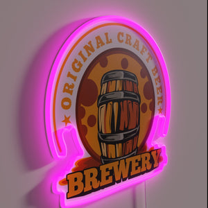 Neon illuminated bar signs for craft breweries and beer enthusiasts.