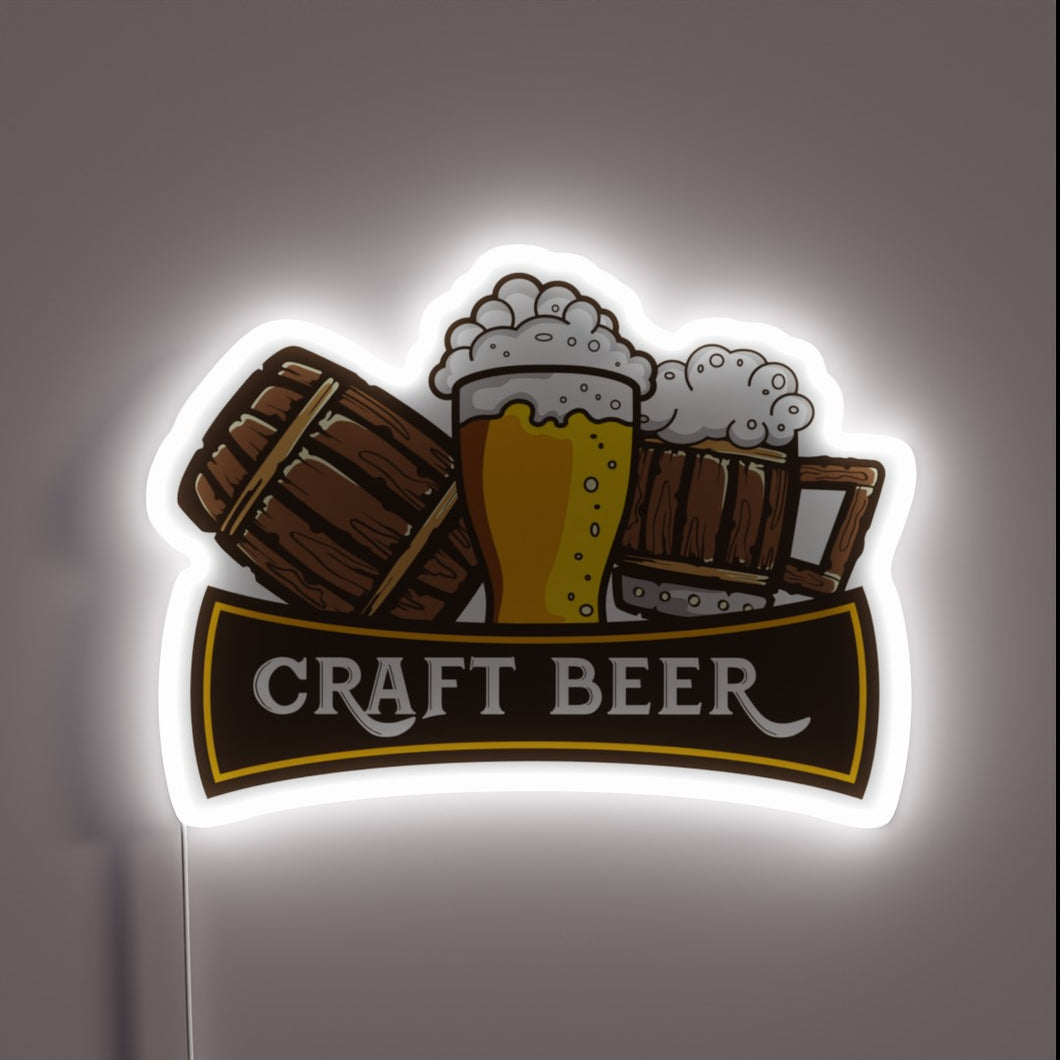Neon Sign for Beer Lovers and Home Bar Decorations Enthusiasts
