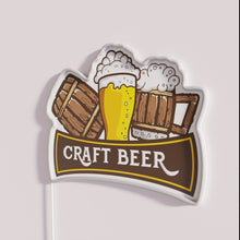 Charger l&#39;image dans la galerie, Neon Sign for Home Bar Decoration with Craft Beer Theme