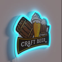 Charger l&#39;image dans la galerie, Add colorful charm to your bar with this beer sign.