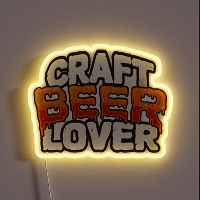 Brighten your space with this customizable beer lover's neon sign