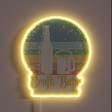 Charger l&#39;image dans la galerie, Happiness in a Pint: Craft Beer Makes Me Happy Sign
