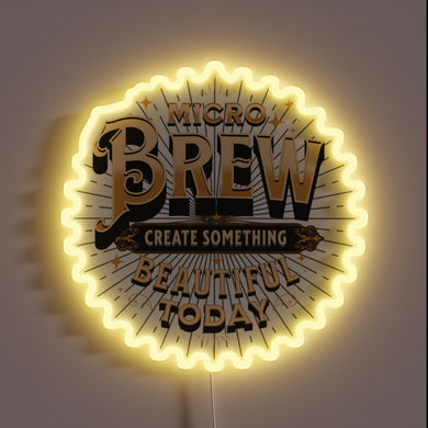 Vibrant RGB Neon Sign for Craft Beer Enthusiast's Man Cave