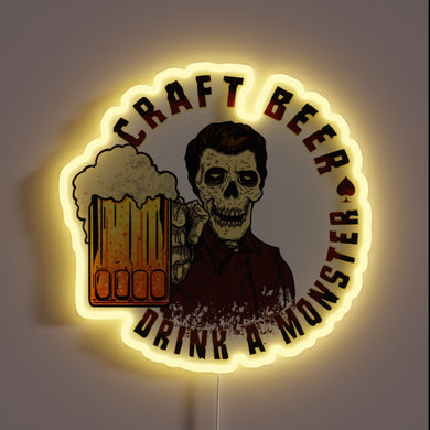 Eye-catching RGB Neon Sign for Craft Beer Enthusiasts' Bars