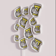 Charger l&#39;image dans la galerie, Vibrant Neon Sign with Beer Pattern Perfect Gift Idea Inside