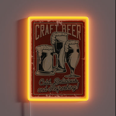 Customizable Neon Sign for Beer Lovers and Home Bars