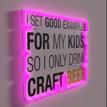 Charger l&#39;image dans la galerie, Vibrant RGB neon light art for craft beer enthusiasts&#39; homes