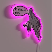 Charger l&#39;image dans la galerie, Craft Beer Disliking Ghost Illuminated Sign with Color-Changing Neon Lights