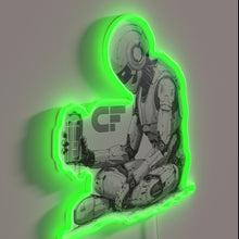Charger l&#39;image dans la galerie, Colorful handcrafted neon art decorative sign with customizable RGB illumination.