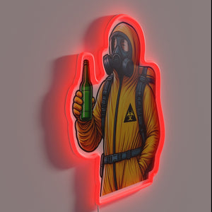 Handmade Craig RGB neon light sign with custom letters.