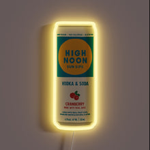 Charger l&#39;image dans la galerie, High Noon Cranberry customneon sign with yellow LED glow