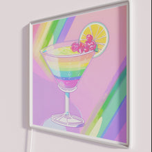 Charger l&#39;image dans la galerie, Neon Rainbow Cocktail Bar Decorative Wall Sign Modern Art Lighting