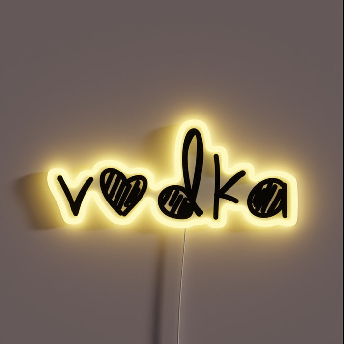 Neon Sign for Vodka Lovers and Party Animal Enthusiasts