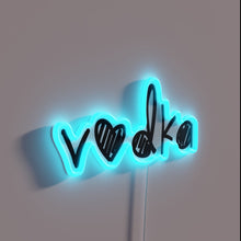 Charger l&#39;image dans la galerie, Vibrant RGB Neon Sign for vodka enthusiasts and spirits aficionados everywhere.