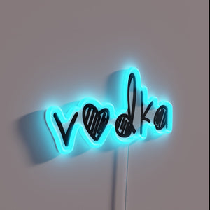 Vibrant RGB Neon Sign for vodka enthusiasts and spirits aficionados everywhere.
