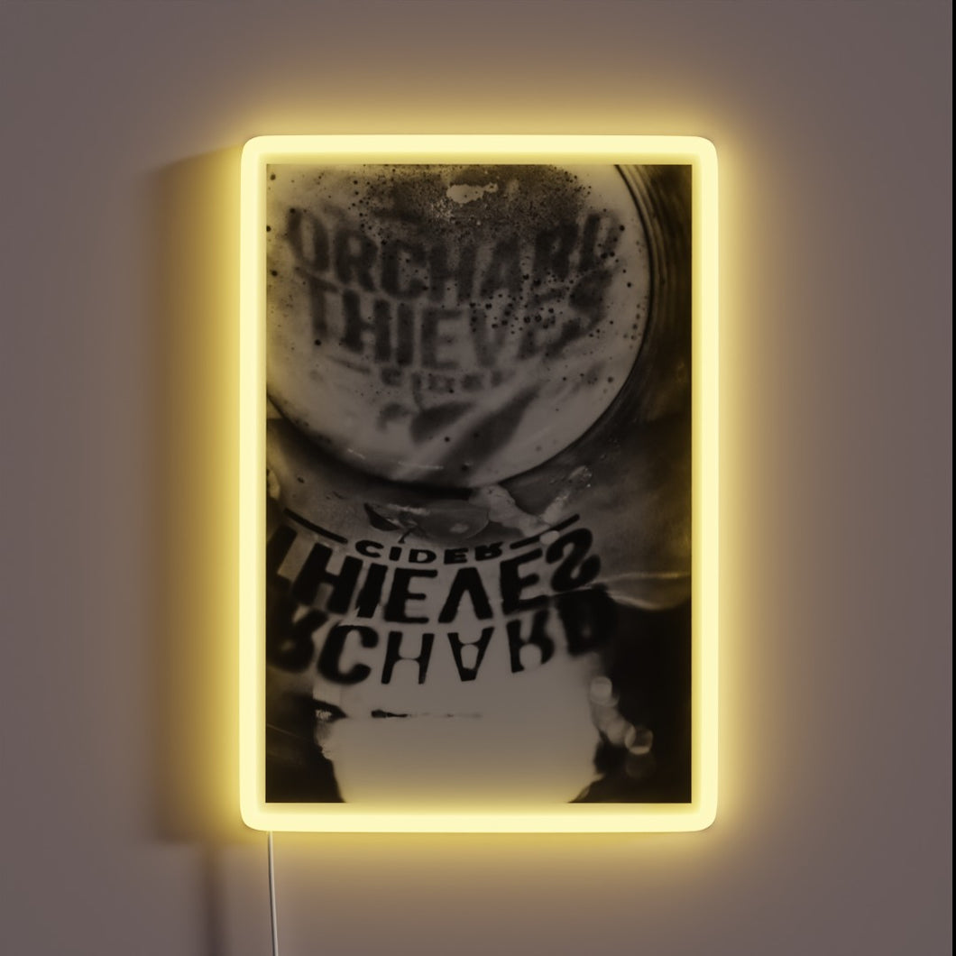 RGB Neon Sign Featuring Orchard Thieves Cider Branding by D Lawson