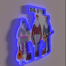 Charger l&#39;image dans la galerie, Da Bye&#39;s vibrant musical mummers theme RGB LED neon sign.