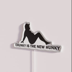Embracing Dad Bod with Neon Chunky Hunky Style Inspiration Signs