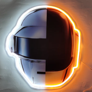 Daft Punk Helmet neon sign