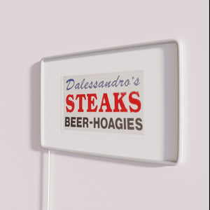 RGB Neon Sign for Authentic Italian-American Style Philly Cheesesteak Restaurants