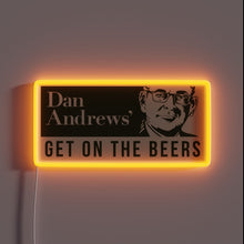 Charger l&#39;image dans la galerie, Eye-catching Dan Andrews RGB neon sign for modern home decor.