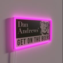 Charger l&#39;image dans la galerie, Neon Sign Quote by Dan Andrews in Vibrant RGB Colors