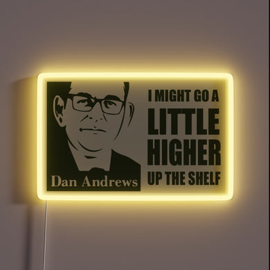 Eye-catching RGB Neon Sign Featuring Original Artwork by Dan Andrews