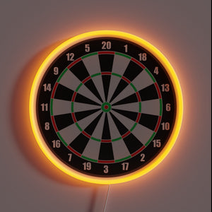 Vibrant LED Dartboard Accent with Programmable Color-Changing Neon Sign Kit