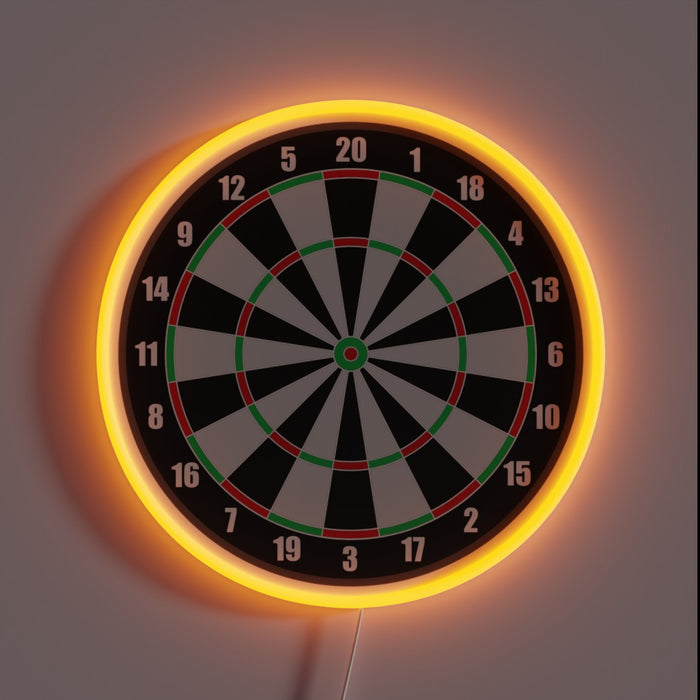 Vibrant LED Dartboard Accent with Programmable Color-Changing Neon Sign Kit