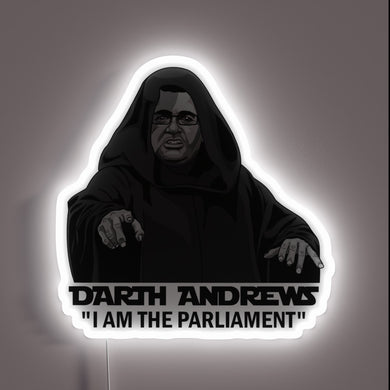 Official licensed Star Wars Darth Vader neon sign in vibrant RGB