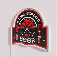 Charger l&#39;image dans la galerie, Neon Bar Sign for Dads who Love Playing Darts.