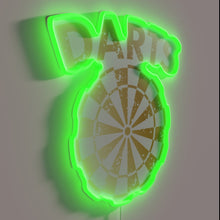 Charger l&#39;image dans la galerie, Add vibrant pop to your game room with darts sign.