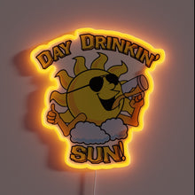 Charger l&#39;image dans la galerie, Vibrant Neon Sign Illuminating Your Bar with Day Drinking Joy