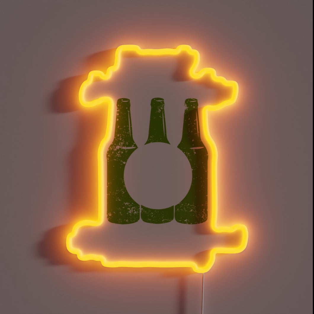 RGB Neon Sign for Wine Enthusiasts and Fun Lovers