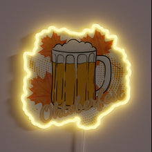 Charger l&#39;image dans la galerie, Vibrant Bavarian-inspired LED sign for festive Oktoberfest ambiance lighting.