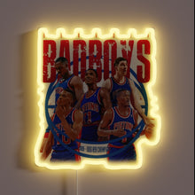 Charger l&#39;image dans la galerie, Authentic Detroit Pistons &#39;Bad Boys&#39; NBA Team Neon Sign Lamp