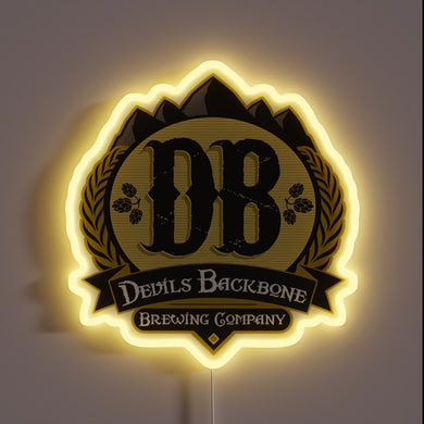 Radiant Devil's Backbone LED Neon Sign with Vibrant RGB Lighting Effects