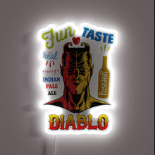 Charger l&#39;image dans la galerie, Neon Sign for Beer Lovers Featuring Diablo IPA Brand Logo
