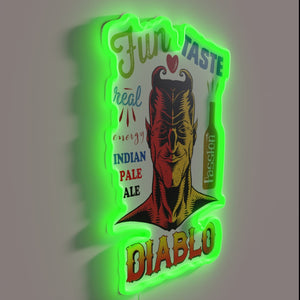 Retro-style neon sign for craft beer enthusiasts and IPA lovers