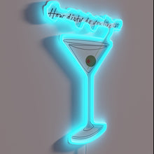 Charger l&#39;image dans la galerie, Shine bright with this vibrant Dirty Martini RGB neon wall art.
